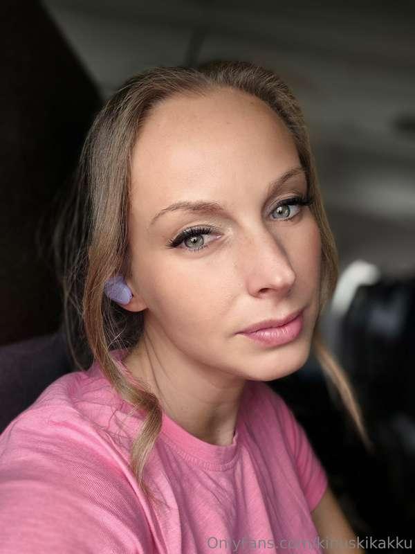 My selfie from a plane. Was coming home to Finland.. Though ..