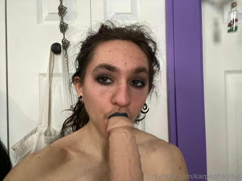 haha now you're wearing my lipstick