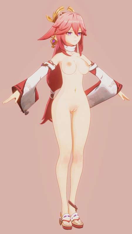 Model_Yae Miko v4（Blender3.0）