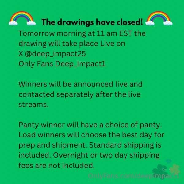 Tune in tomorrow to see who wins 🍀Good luck!