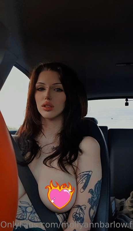 I wonder if you can spot me driving round topless ;) 

Sub t..