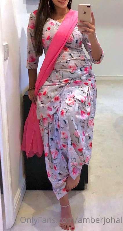 Every Punjabi girl should have a flower outfit in her wardro..