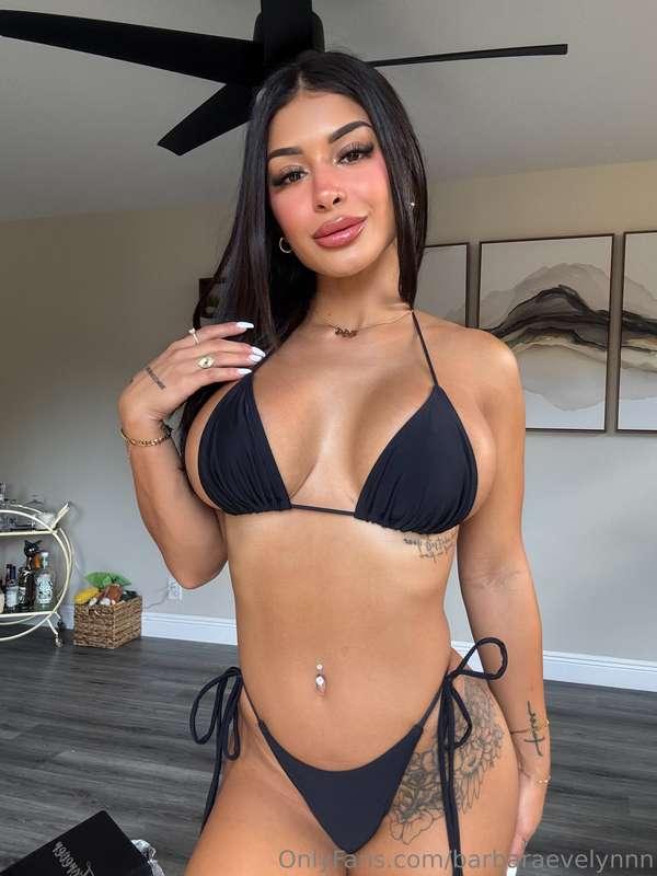 Little black bikini, big weekend energy. 🖤