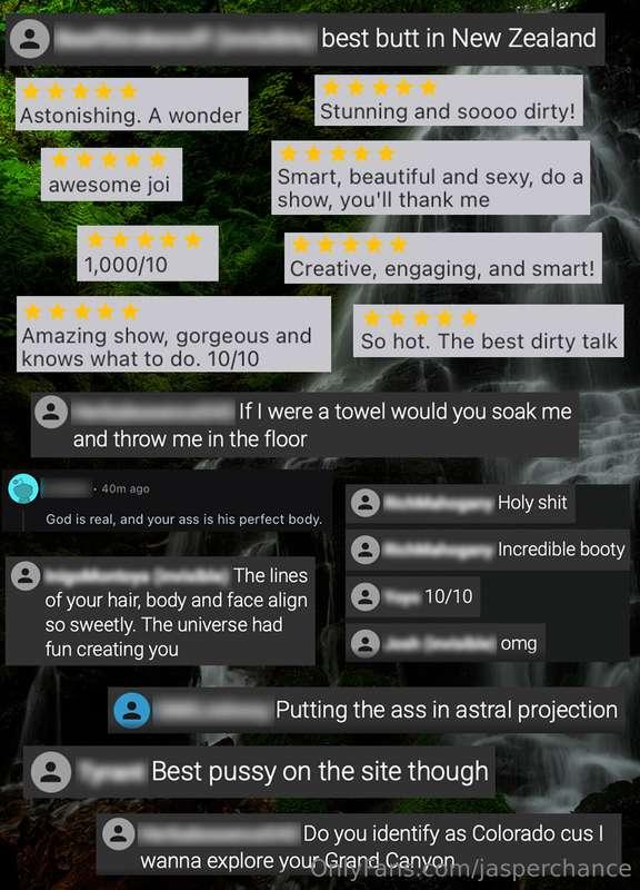 Hello! Here are some of my favourite reviews from my livestr..
