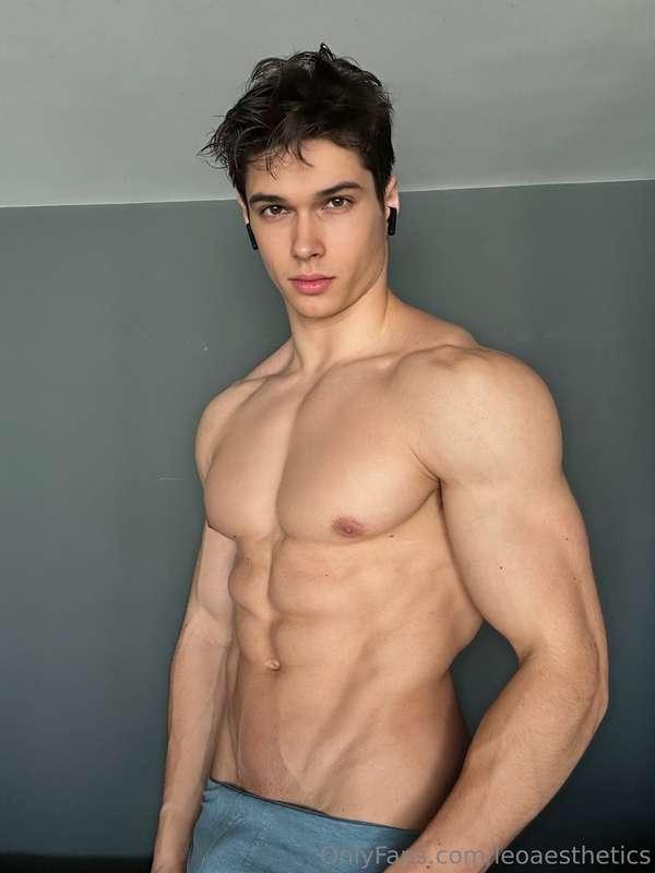 Standing here like your reward… just one tug of this towel a..