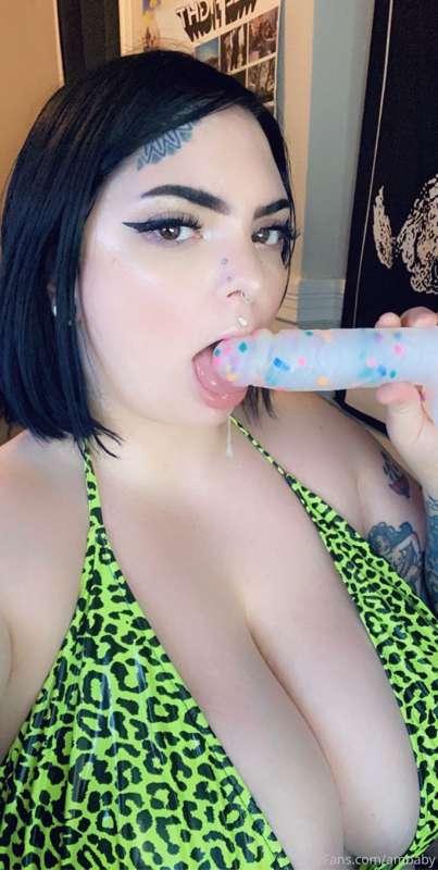 I look way cuter with something big in my mouth.