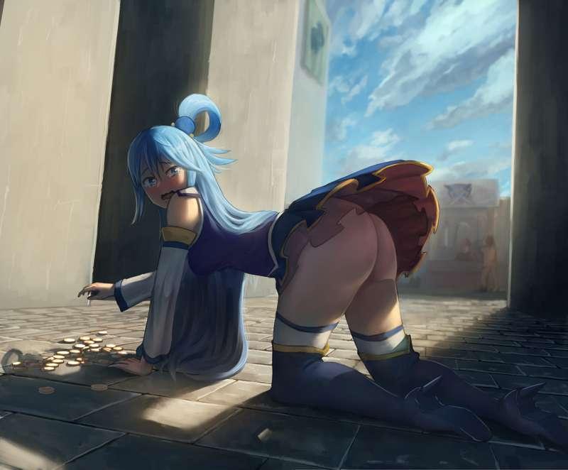 Aqua Painting - Where are you looking baka?!