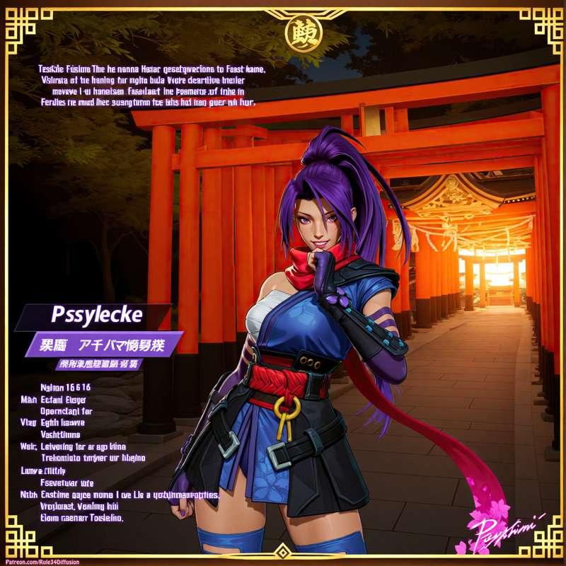 Psylocke of Marvel Rivals Sexy Poses [Gen 2.5]