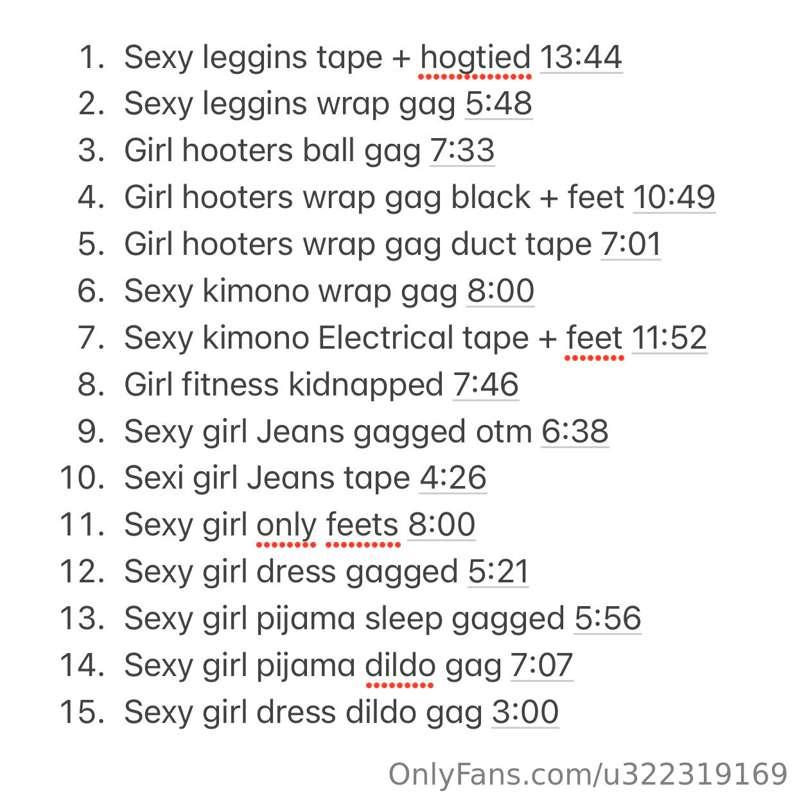 All my videos 🖤🖤🖤