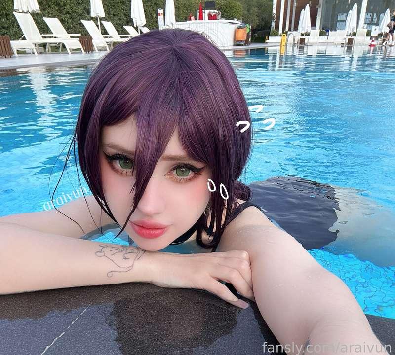 I tried to make sexy pose🥹😢

#reze #cosplay #cute #babyface #pool #chainsawman #swimsuit 