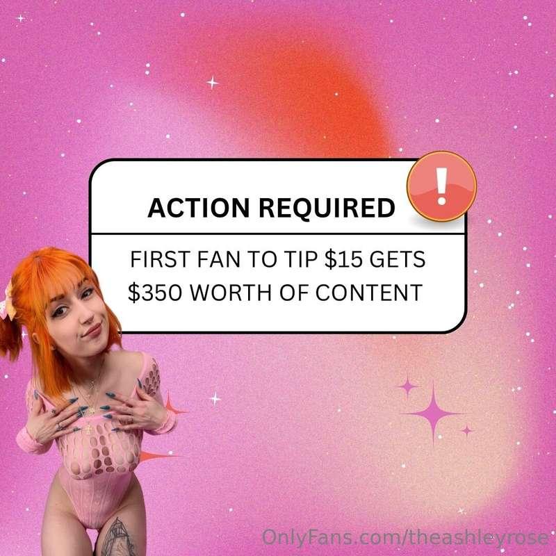 WILL YOU BE MY SPECIAL FAN?🤪tip $15 and i'll give you $350 w..