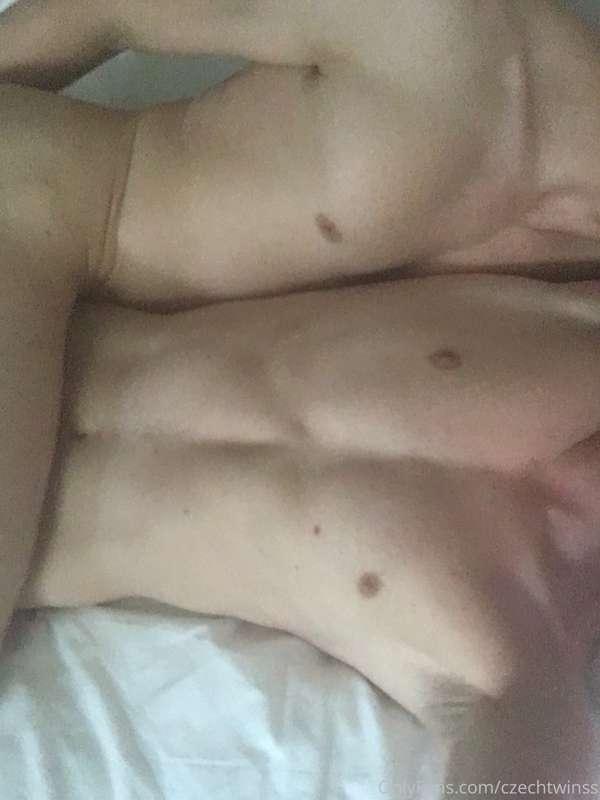 Brothers morning cuddles  need one horny man in our bed !!!