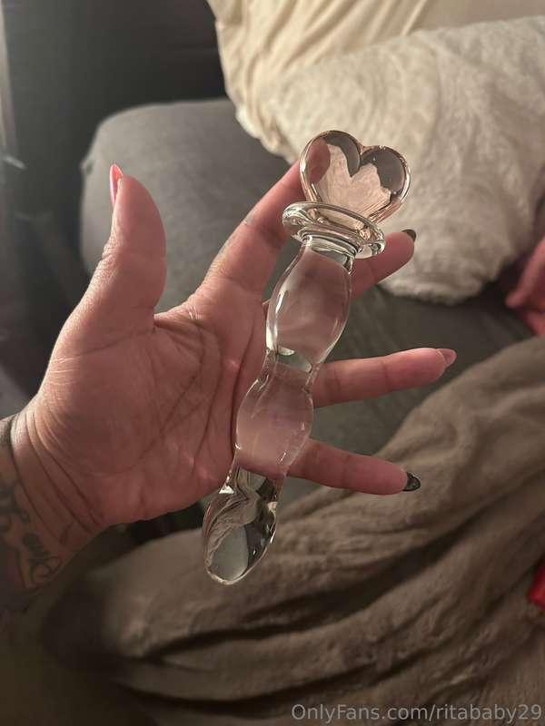 My new little glass dildo 😈