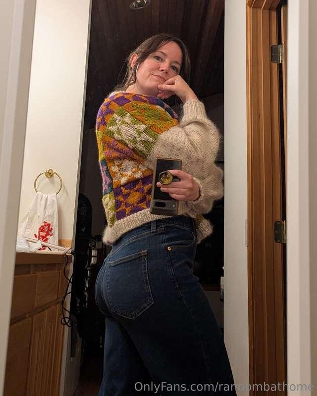 finally caved and bought a pair of jeans because I know it'l..