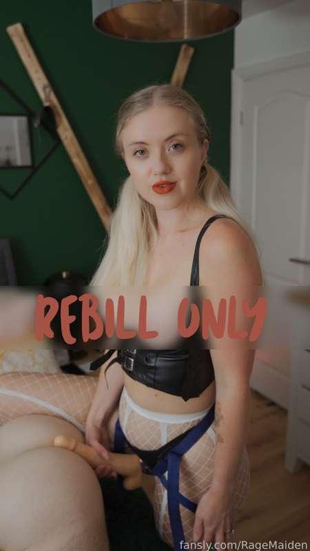 Oh do I have a treat on the way for you! 

Your Goddess has just sent out her very first Scene with her brand new breasts on show for you! 

For those that have been dying to see my new tits in action "Pegging Action"! Then this is one scene you do not want to miss! 

So to everyone with Rebill Turned on, keep an eye on yours DM's as it should be slipping in real soon ;) 
