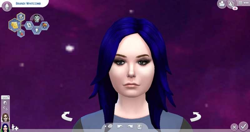 Base-game layered hair recolor