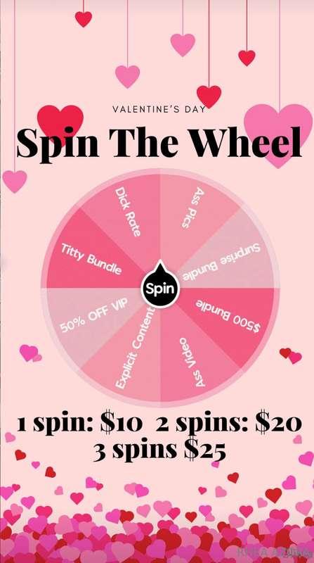 ❤️💖❤️ ***VALENTINE’S DAY SPIN THE WHEEL*** ❤️💖❤️ 
Tip to spi..