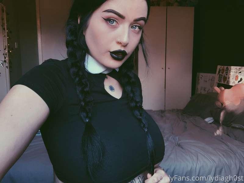 Keep your eyes peeled for some Wednesday Addams content toni..