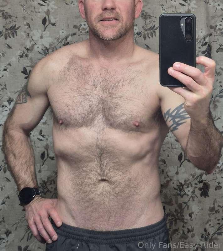Post-workout or post shower (not that there is much differen..