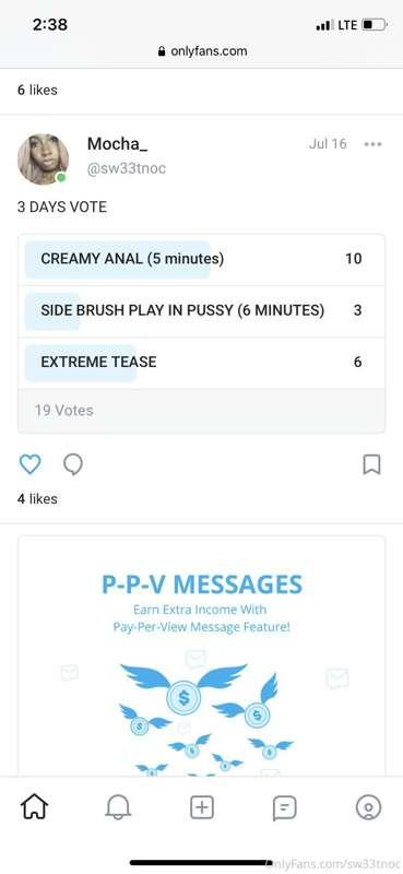 Incoming video creamy anal! Thank y’all for voting