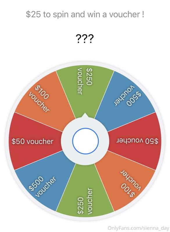 🏆 🤩 $𝟐𝟓 𝐏𝐄𝐑 𝐒𝐏𝐈𝐍 🤩 🏆
Pay using the fundraiser below and I’ll..