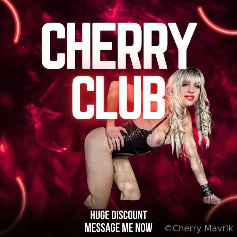 Wanna be my VIP?...become part of CHERRY CLUB 🍒 tonightask m..