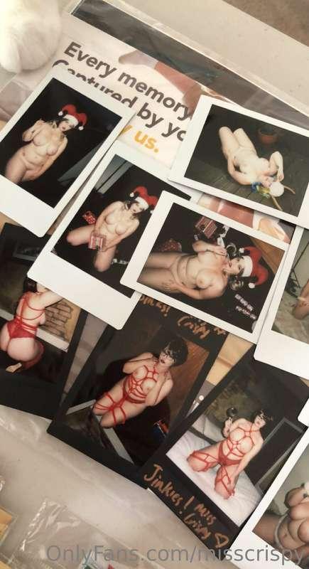 I just found a bunch of vintage Crispy polaroids, some of my..