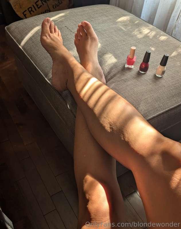 My toes are never bare ! What colour should I go with next?