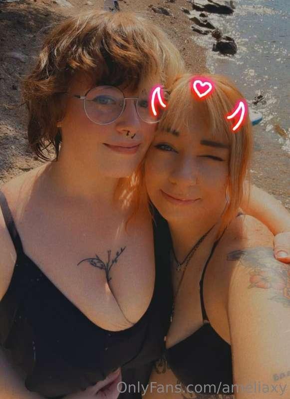 Just two goblin girls being feral at the lake!  She is my fa..