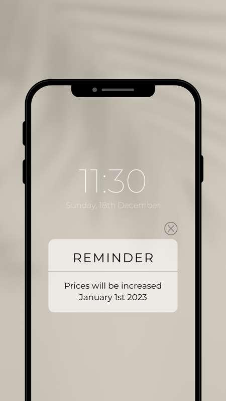 Just your quarterly reminder.  Prices go up by $1 January 1s..