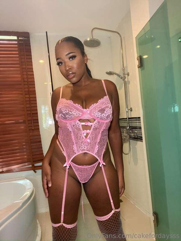 ## Pink lingerie to match my pink pussy👅