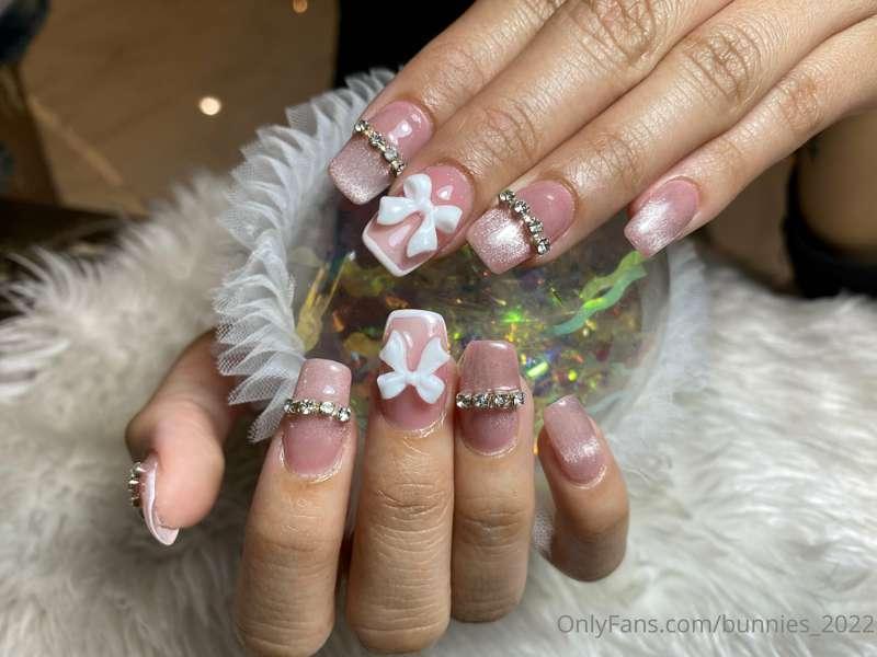 Got my nails done pretty in pink