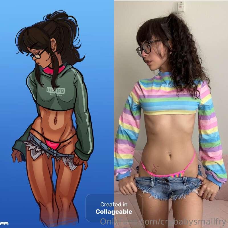 SECOND SLIDE CENSORED 🚫 BETA PROOFmy attempt at cosplaying e..