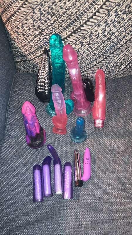 All of the toys I have to play with. Which ones do you wanna..