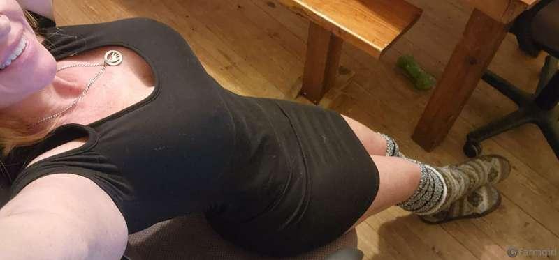 Working in my sexy snowbunny fluffy socks and slipper boots,..