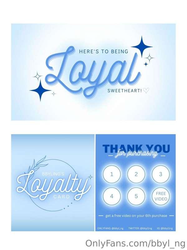 ***INTRODUCING MY LOYALTY CARDS***
so i’m going to be giving..