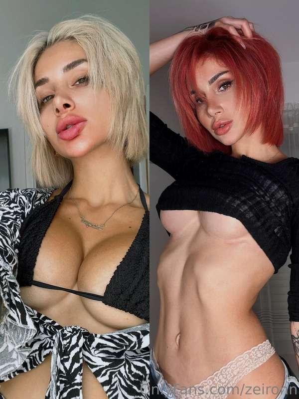 Blonde or Red hair ? 🤭