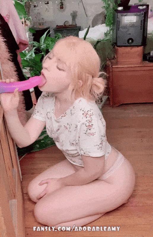 a little bit of dildo sucking
rare amy bj content! ⭐️

as much as i love to tease you with my tongue and as pretty as my lips look around a nice shaft, unfortunately i was cursed with the world's strongest gag reflex, so it's pretty rare when content like this appears on my timeline. ^_~ there are only a couple days out of the year when it doesn't work very well and i'm able to suck to my heart's desire 😇 (and bless your feed!)

it's just a bit of licking, teasing and gentle sucking. nothing hardcore! 💕 the view in these clips is like you're watching me suck someone else off while making sultry eye contact with you 😅 i thought it would be nice and different! who knows, maybe you'll like it! 😉 

i hope you're having a great weekend! enjoy, my horny friends! 💕


#fyp #bj #egirl #sucking