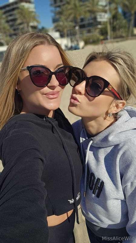 Two babes chasing the sun