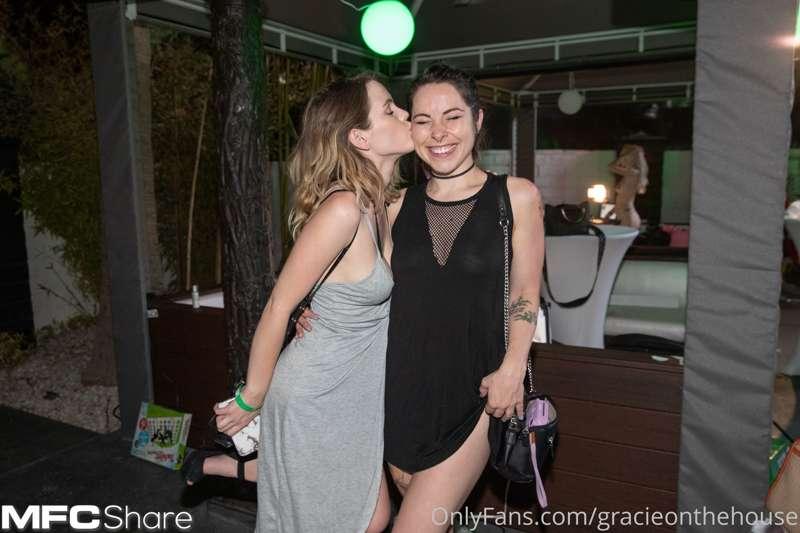 I am the luckiest girl to get a kiss from the prettiest lady..