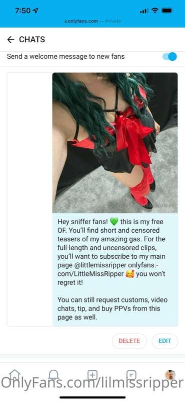 Oops! Forgot to change the welcome message…. Here’s the upda..