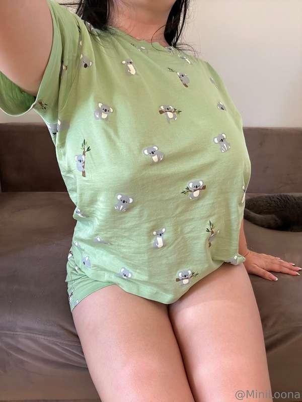 Swipe to see what’s under my pyjama 👀