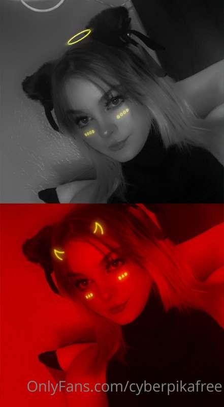 Devil or angel? You choose ♥️🤍