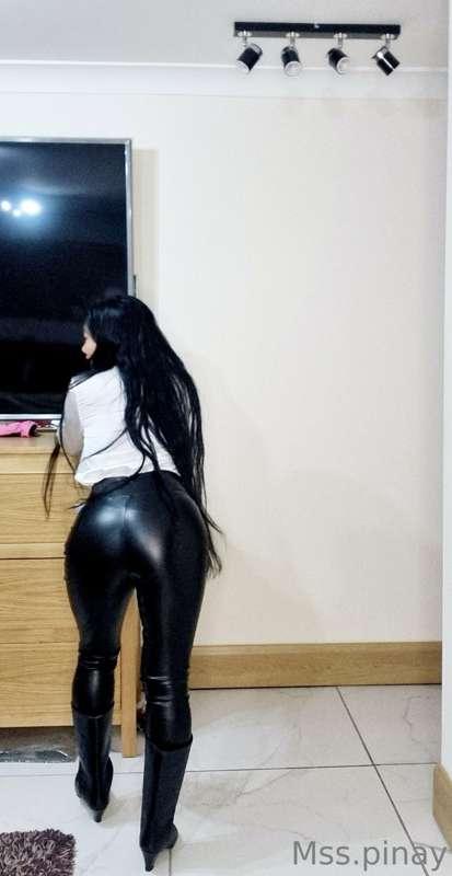 Satin Top and latex Leggings