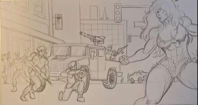 She Hulk vs The Military