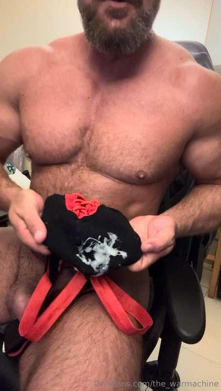 Just sent one of my boys my ripe jock covered in my DNA and ..