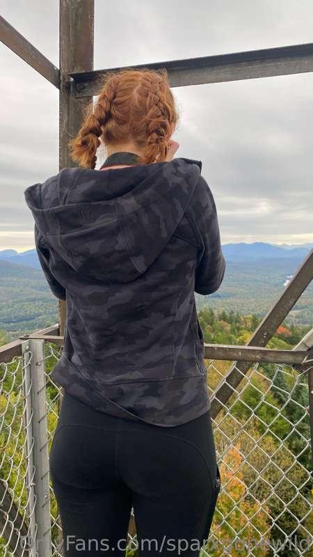 At the top of the mountain. Trying to improve the view for e..