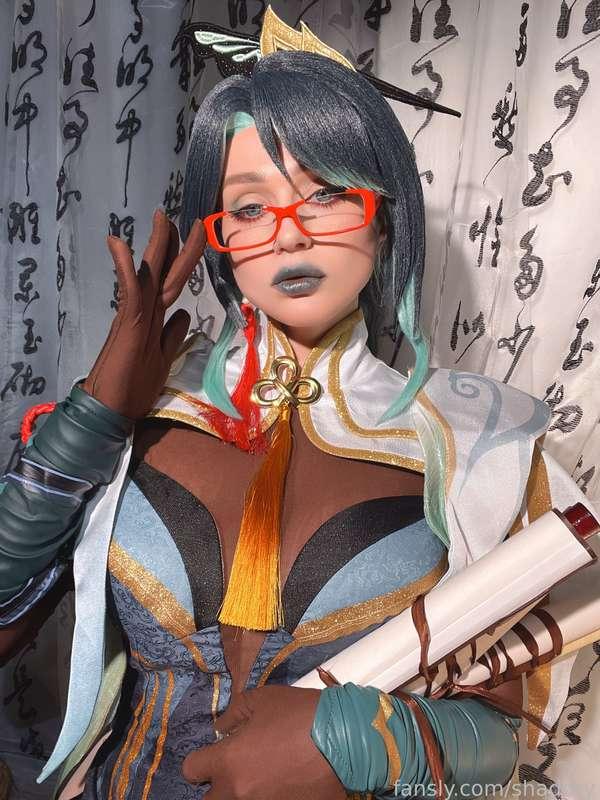 How about a tiny spoiler? 😘 I shot this photoshoot not long ago, but I don't know when it will be released yet. But I really want you to see the shots from it 


I think I like being in the image of a bossy teacher who punishes her stupid students on the hands with a bamboo branch for any disobedience (laughs) 🤣


Xian Yun is a playable character in Genshin Impact, but you probably haven't heard of her? She had a weak advertising campaign, although I think she is a VERY underrated character! ❤️‍🔥 Her costume design is just top notch

So, we are waiting for the moment when the photographer's hands touch these photos. In the meantime, I just want to enjoy the little selfies that I loved from the photo studio 🤭  

#fyp #cosplay #teacher #roleplay #bigboobs #glasses #Mistress 