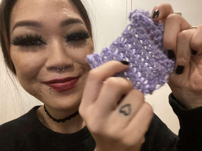 learned how to crochet 🧶