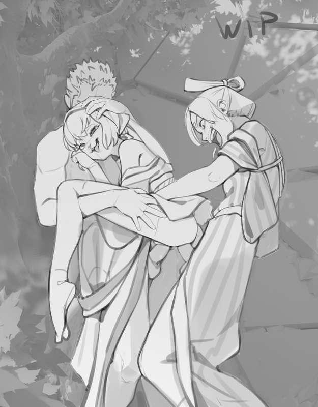 Carrot, Sanji and Zoro WIP
